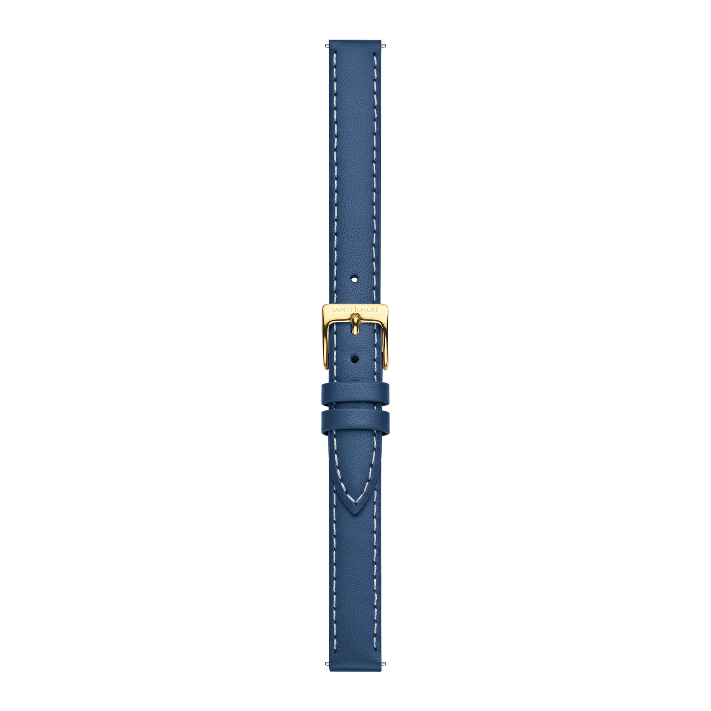 Bracelet cuir véritable 12mm sellier bleu