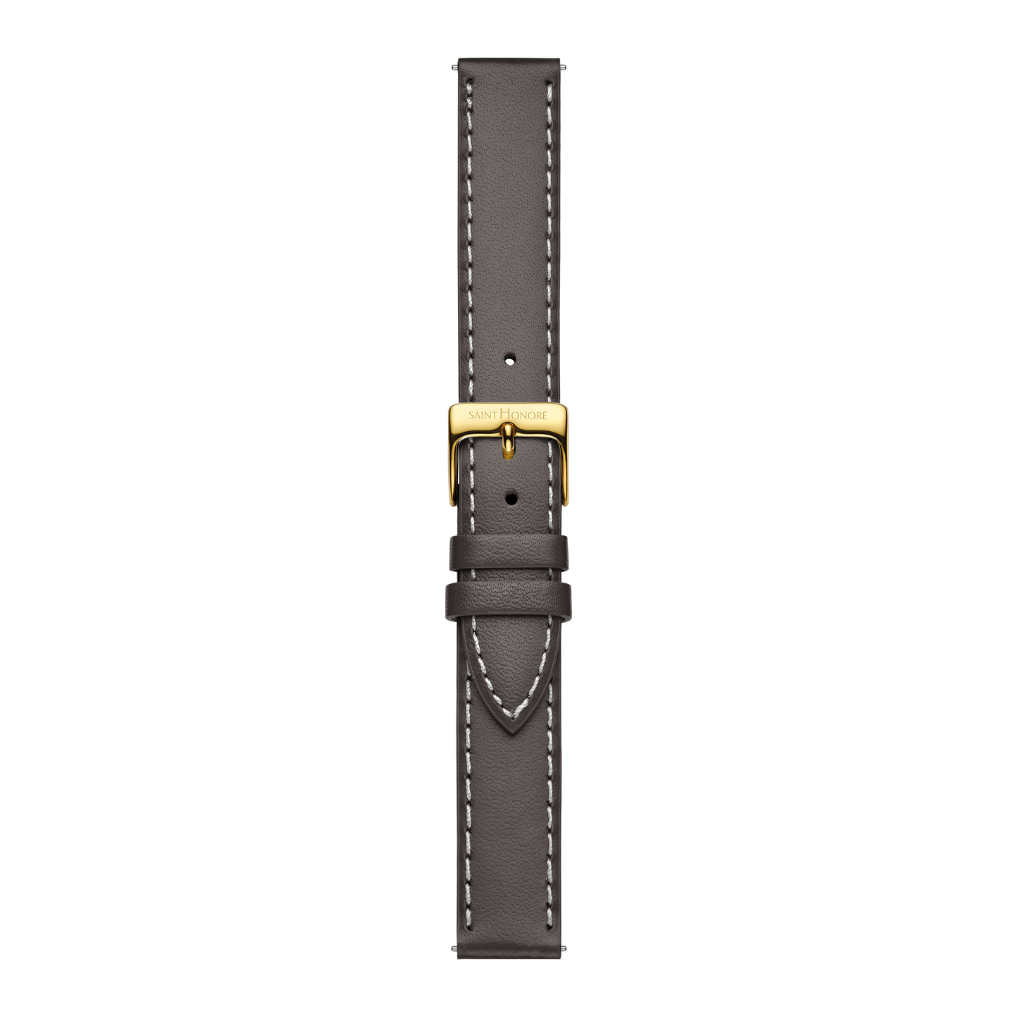 Bracelet cuir véritable 16mm sellier marron