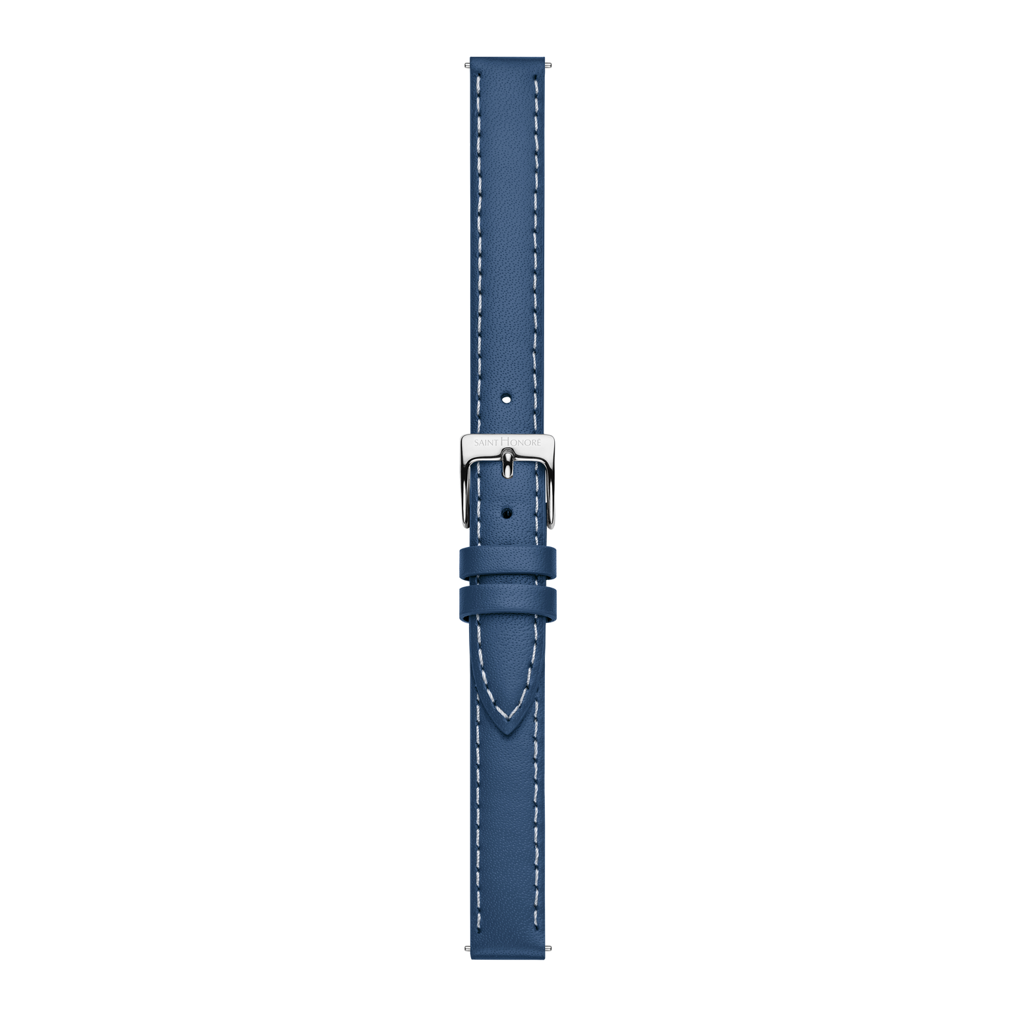 Bracelet cuir véritable 12mm sellier bleu