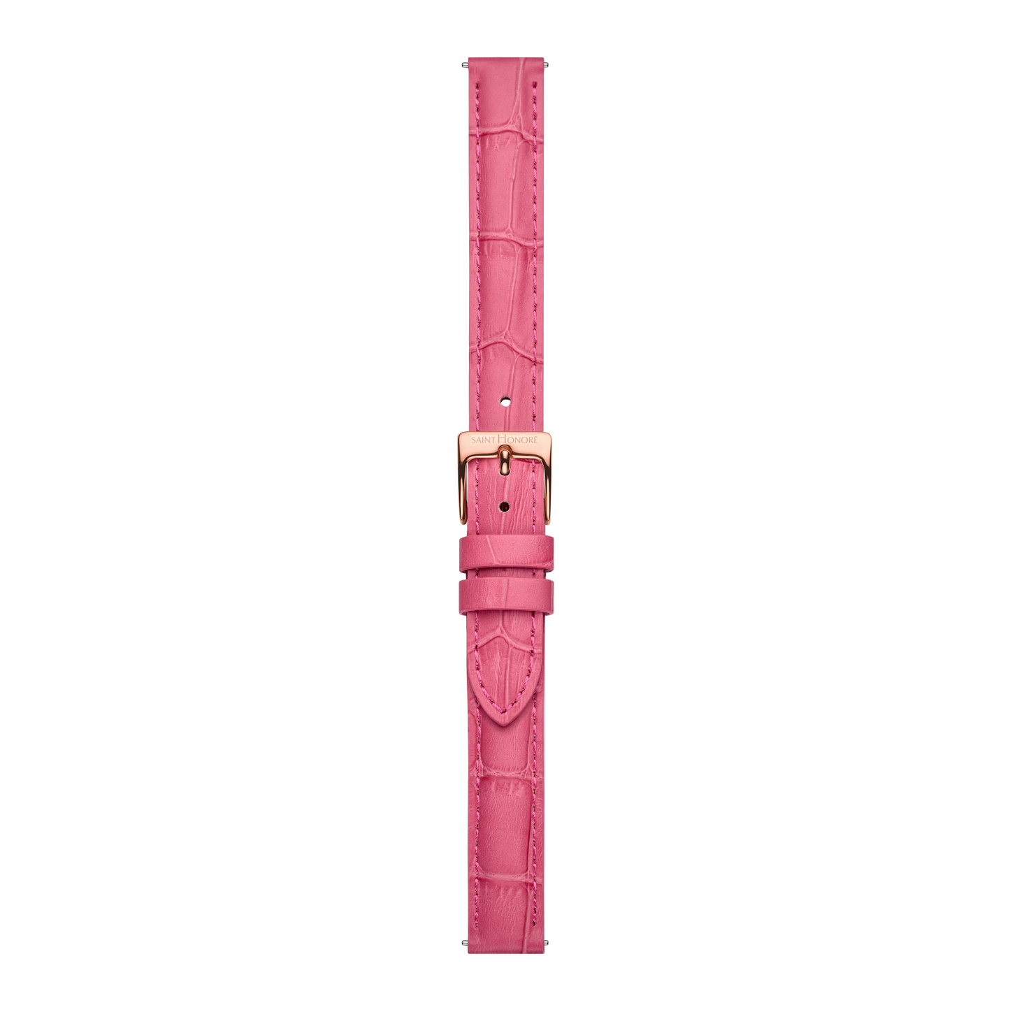 Bracelet cuir véritable 12mm rose