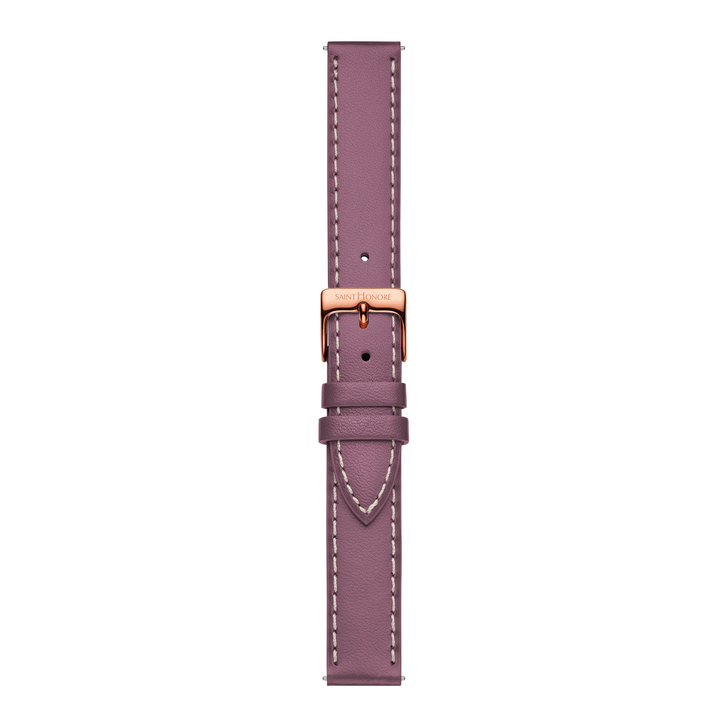 Bracelet cuir véritable 16mm sellier violet