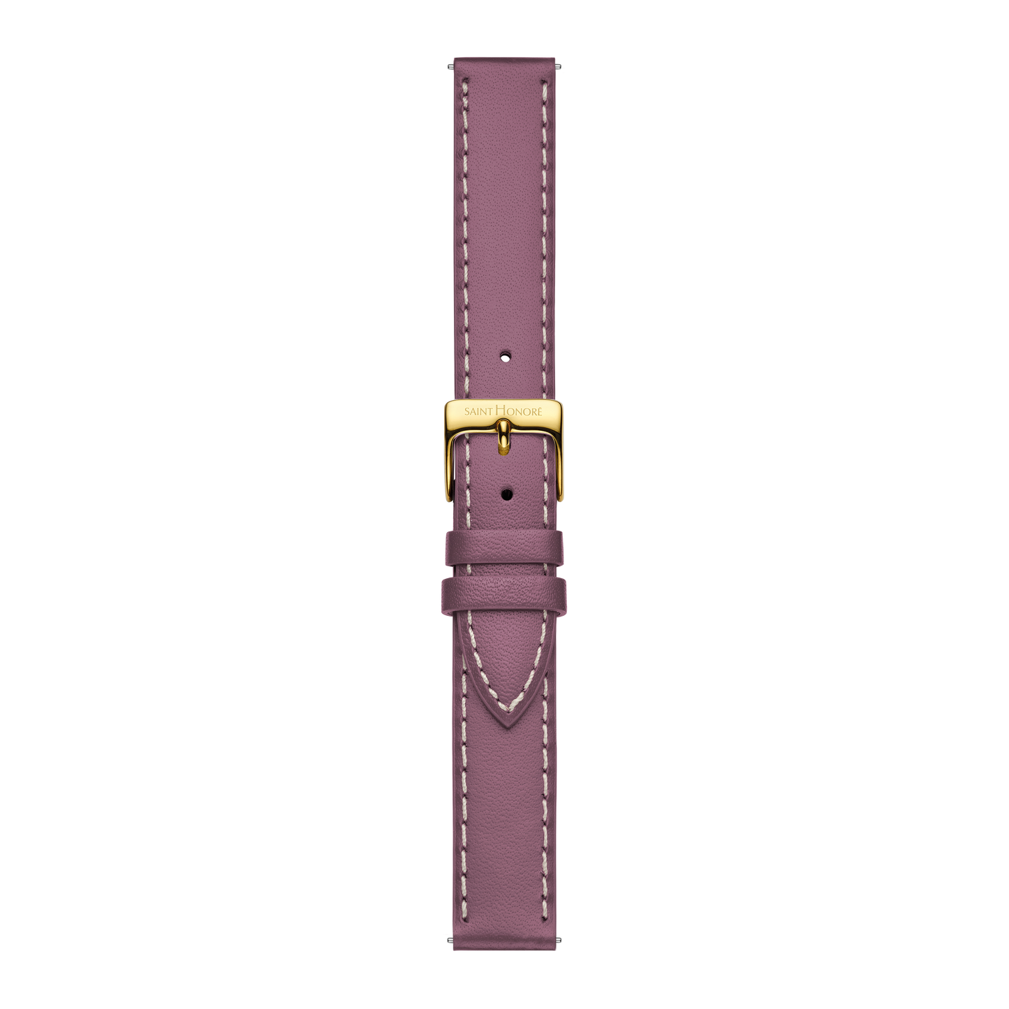 Bracelet cuir véritable 16mm sellier violet