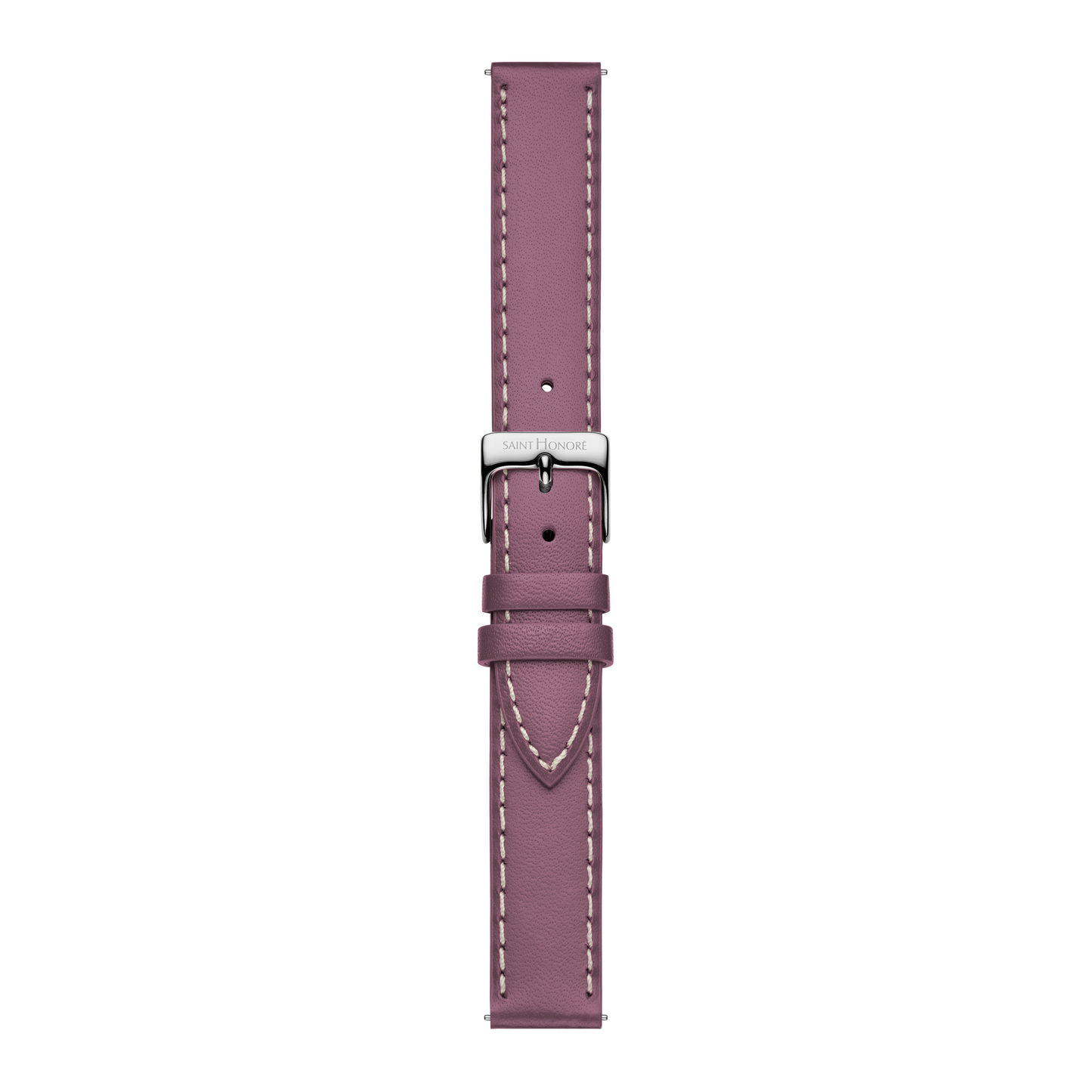 Bracelet cuir véritable 16mm sellier violet