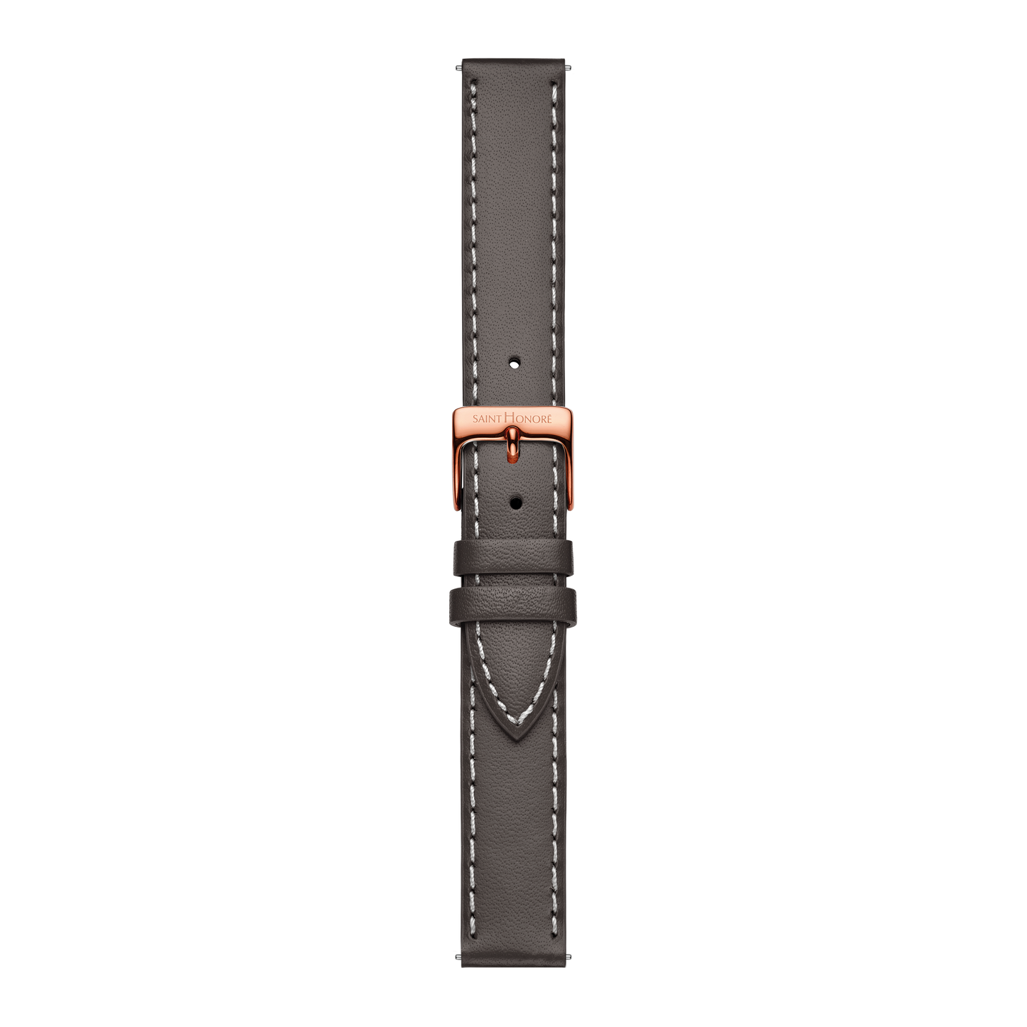 Bracelet cuir véritable 16mm sellier marron