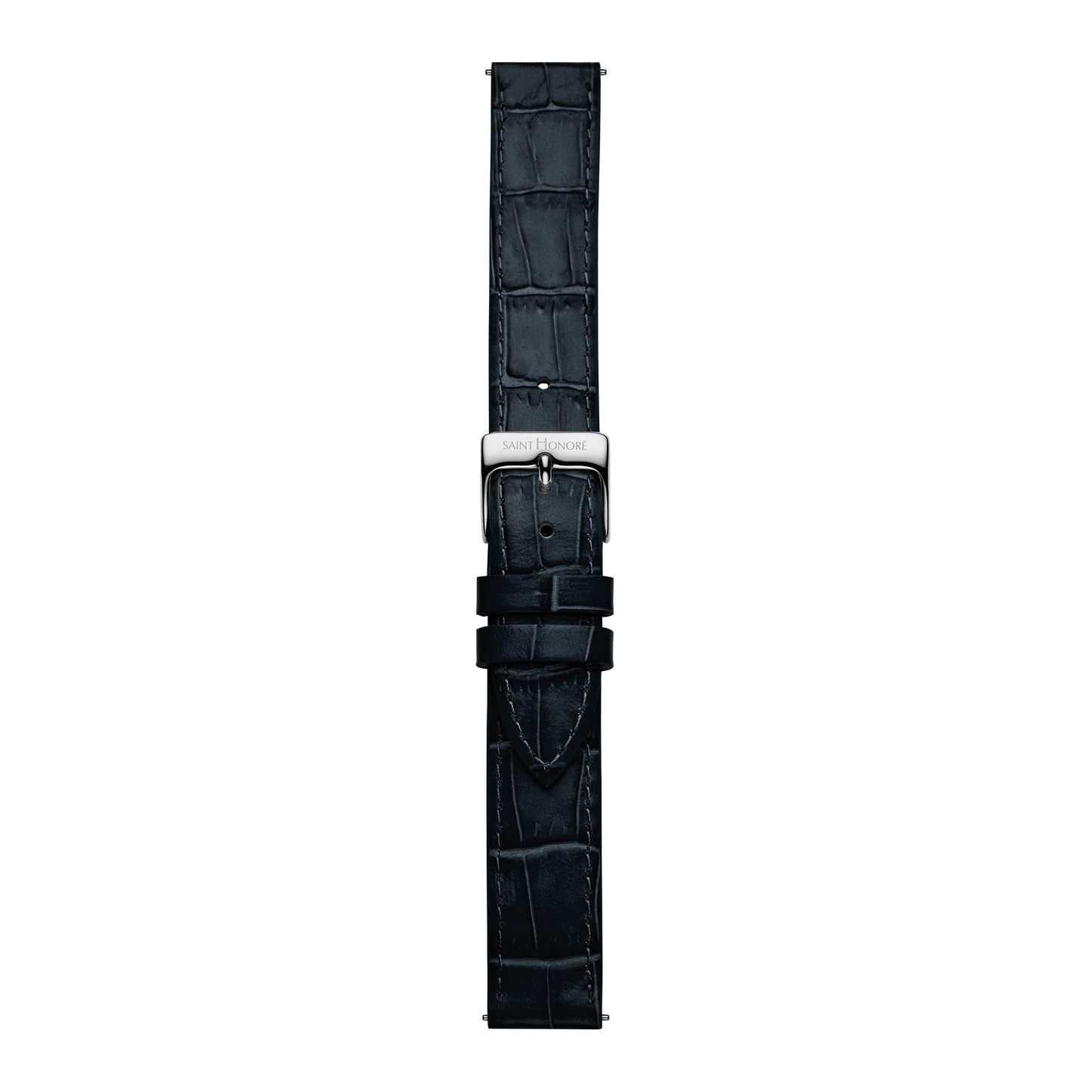 Bracelet cuir véritable 16mm bleu