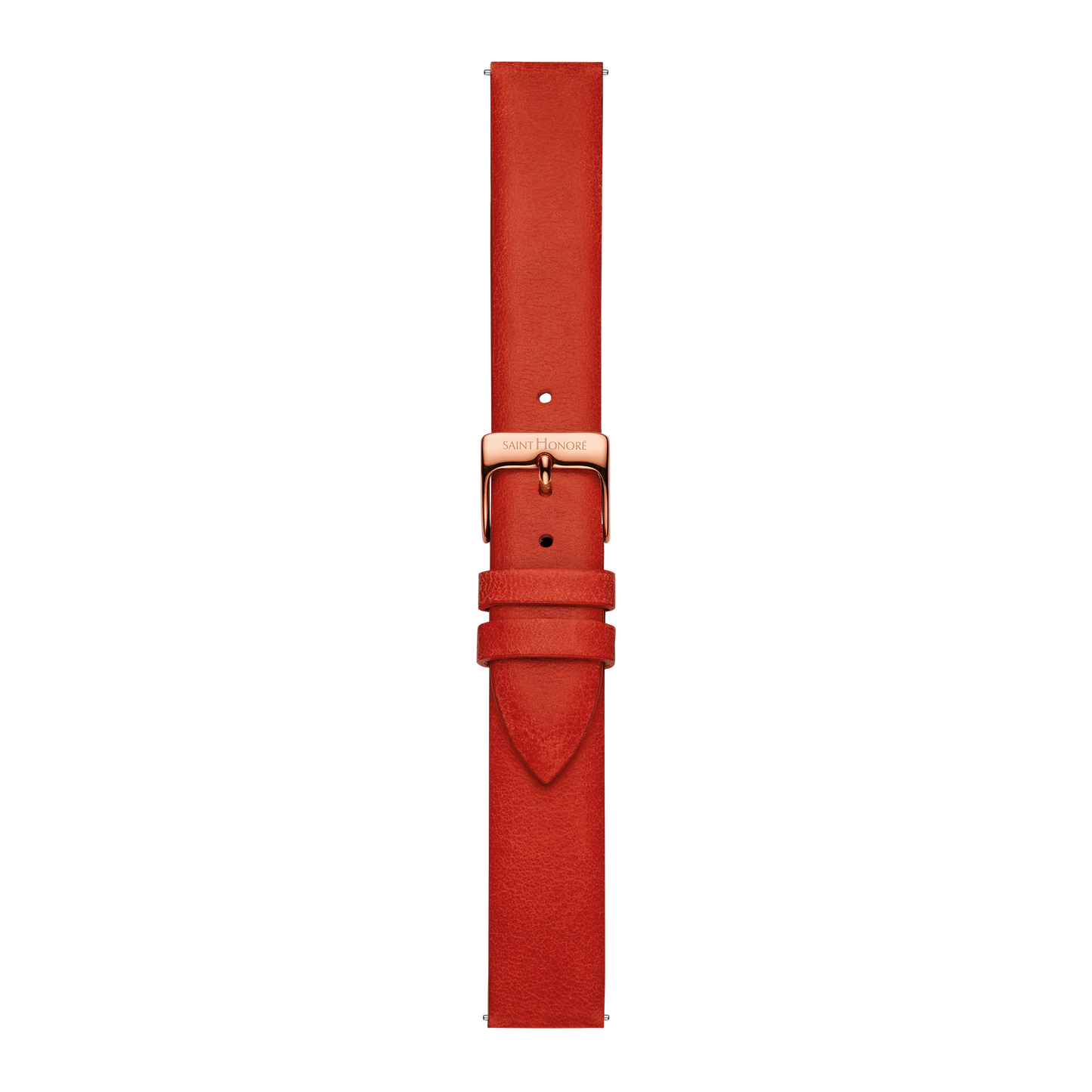 Bracelet cuir véritable 16mm rouge lisse
