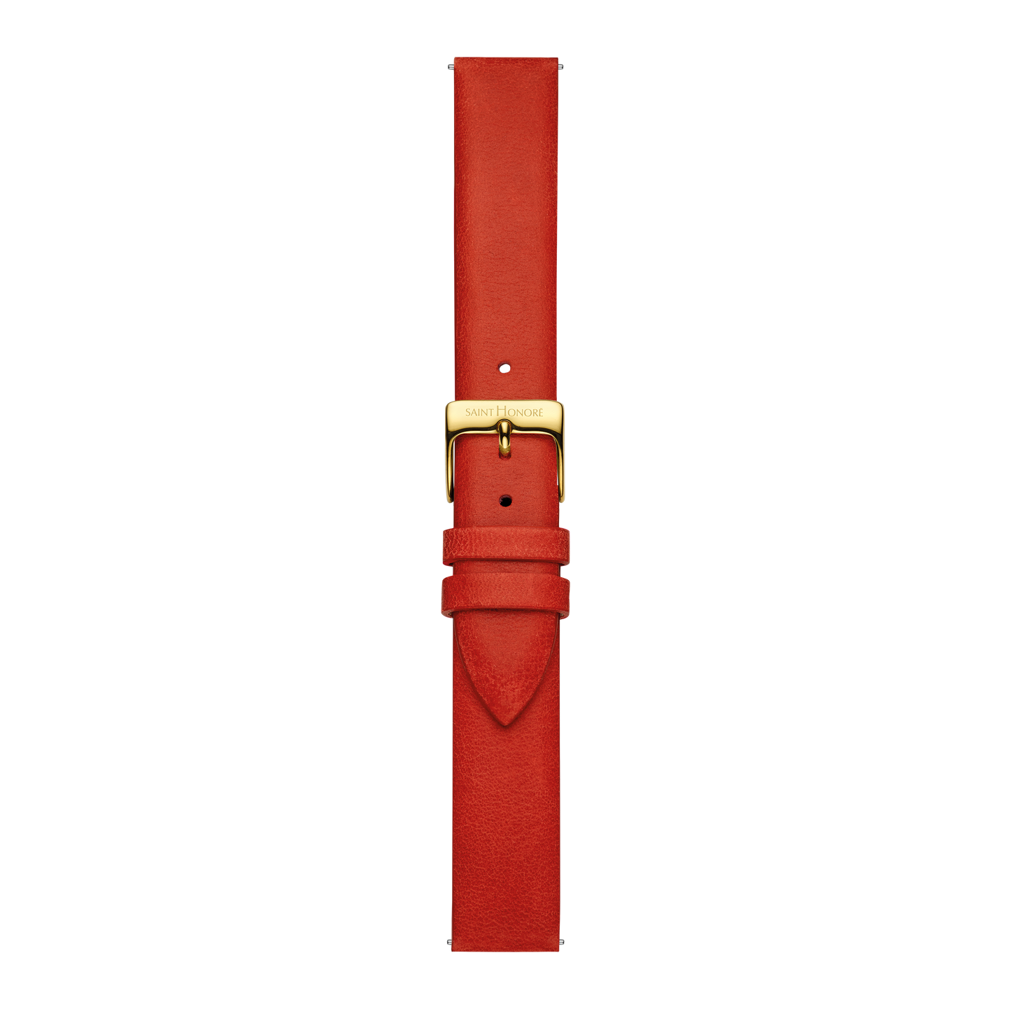 Bracelet cuir véritable 16mm rouge lisse
