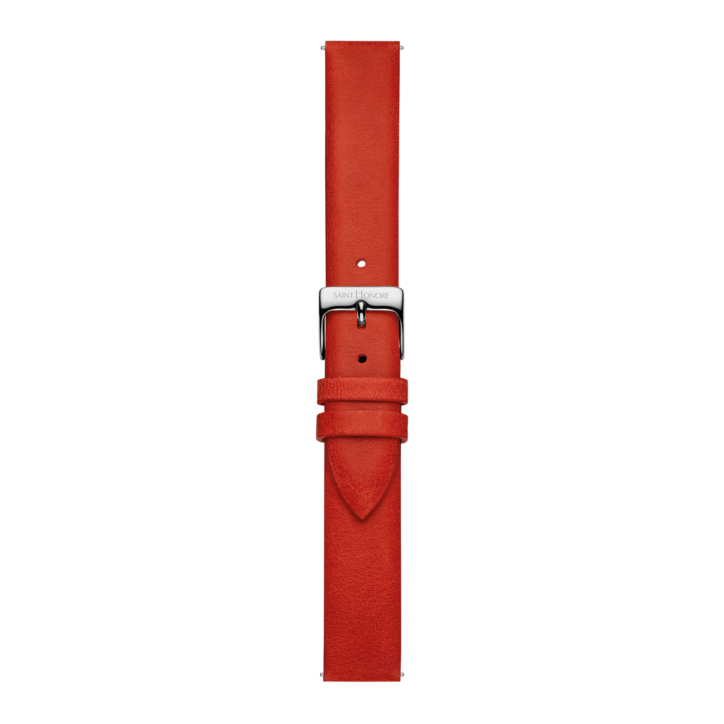 Bracelet cuir véritable 16mm rouge lisse