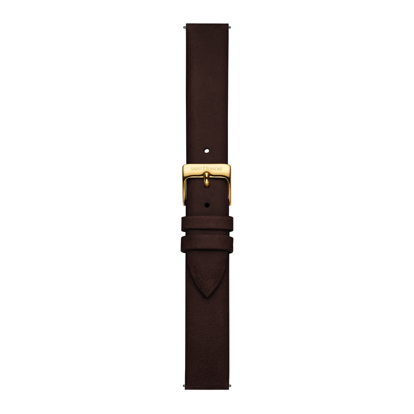 Bracelet cuir véritable 16mm marron lisse