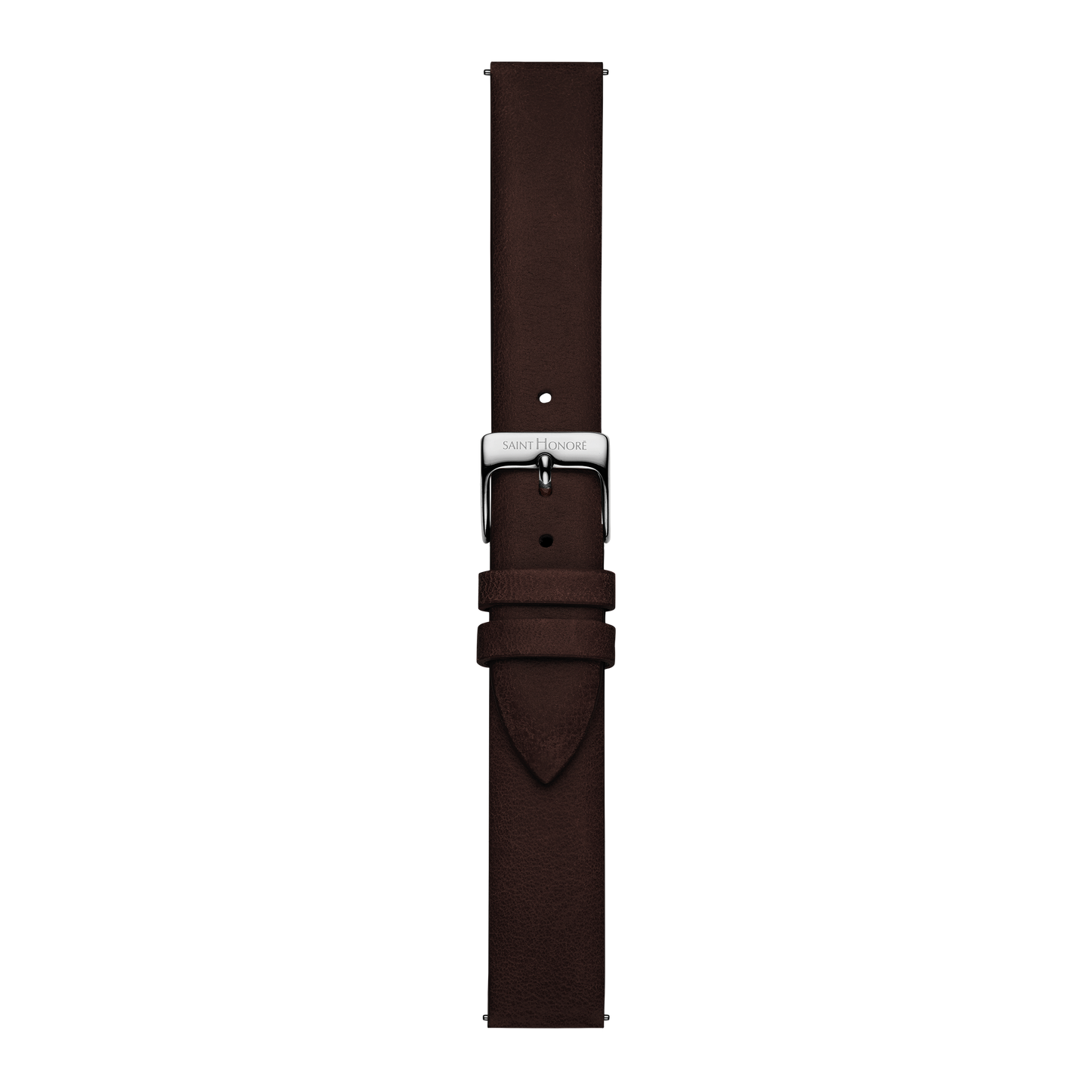 Bracelet cuir véritable 16mm marron lisse